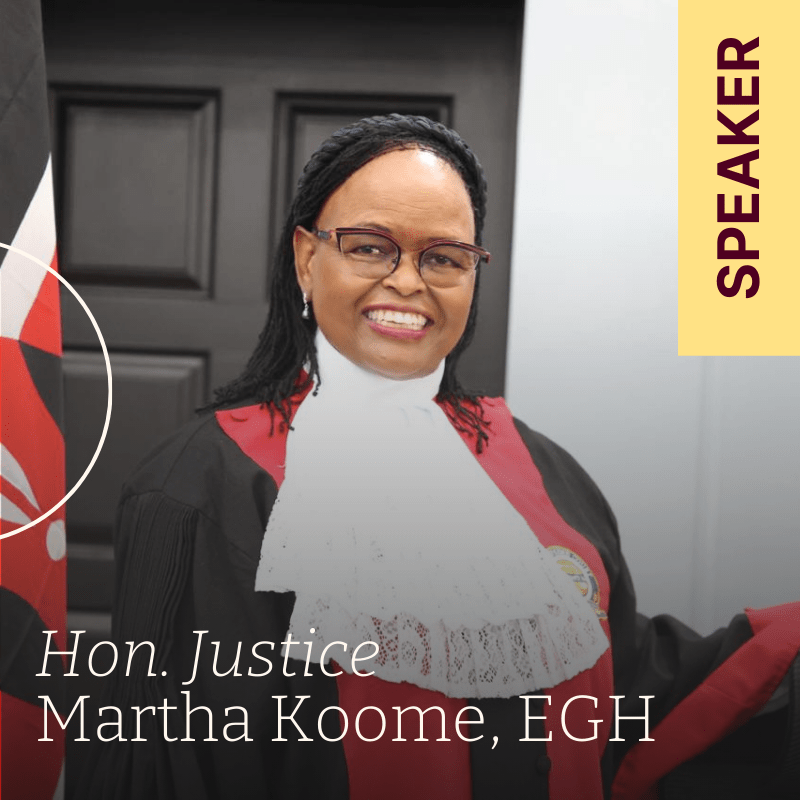 Hon. Justice Martha Koome, EGH